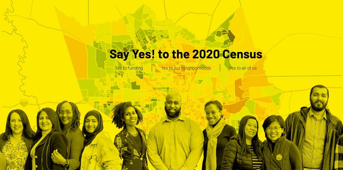 artwork for Harris County census campaign
