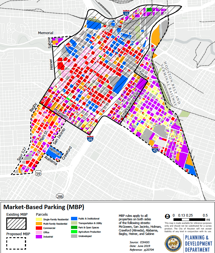Market Based Parking land use map