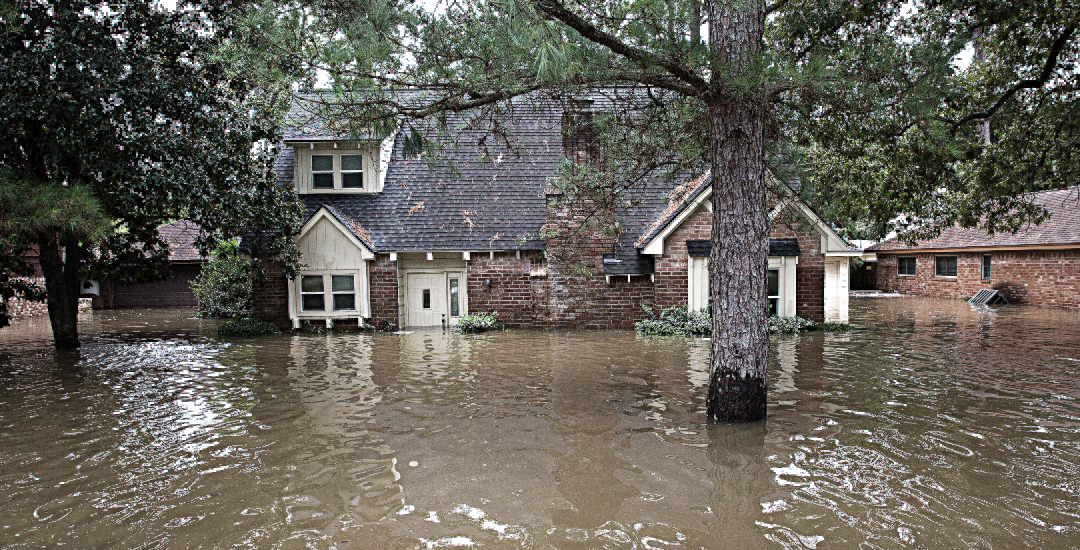 Houston home flooded by Hurricane Harvey
