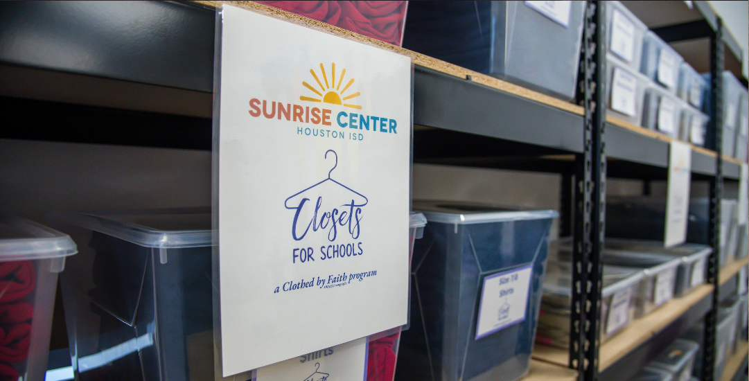 HISD's new Sunrise Centers feature clothing closets for students
