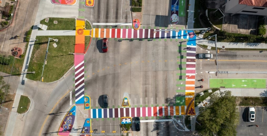 The Gulfton Safe Streets mural was completed in 2022.