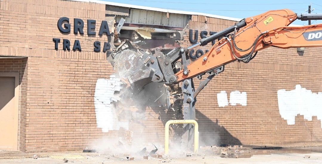 The last building of the Yellow Cab's former headquarters was demolished in October.