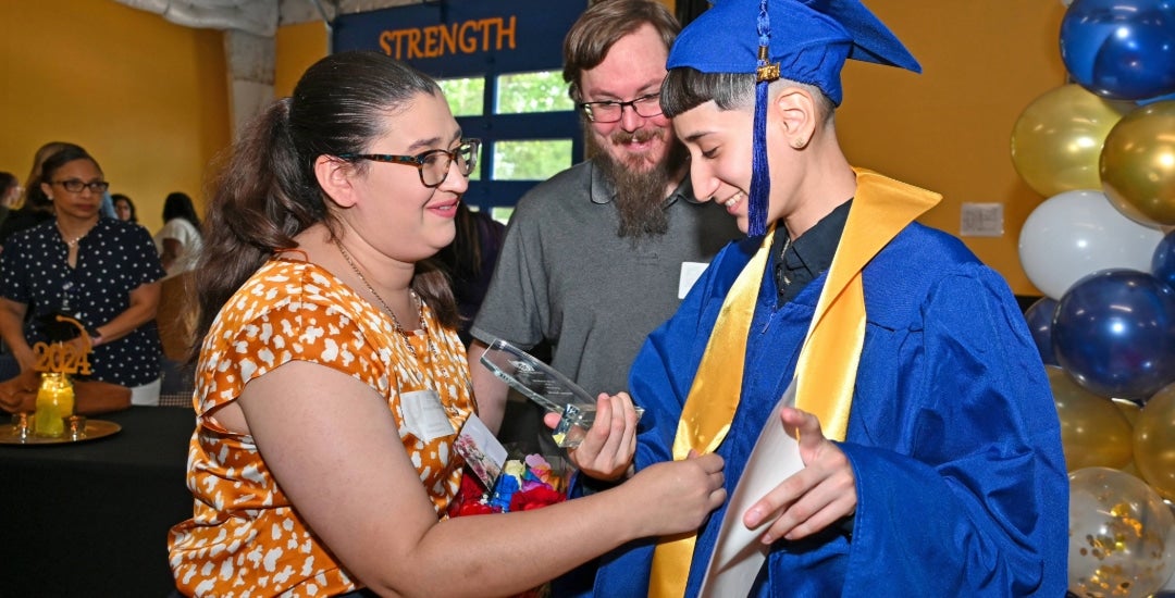 A member of Fortis Academy's graduating Class of 2024