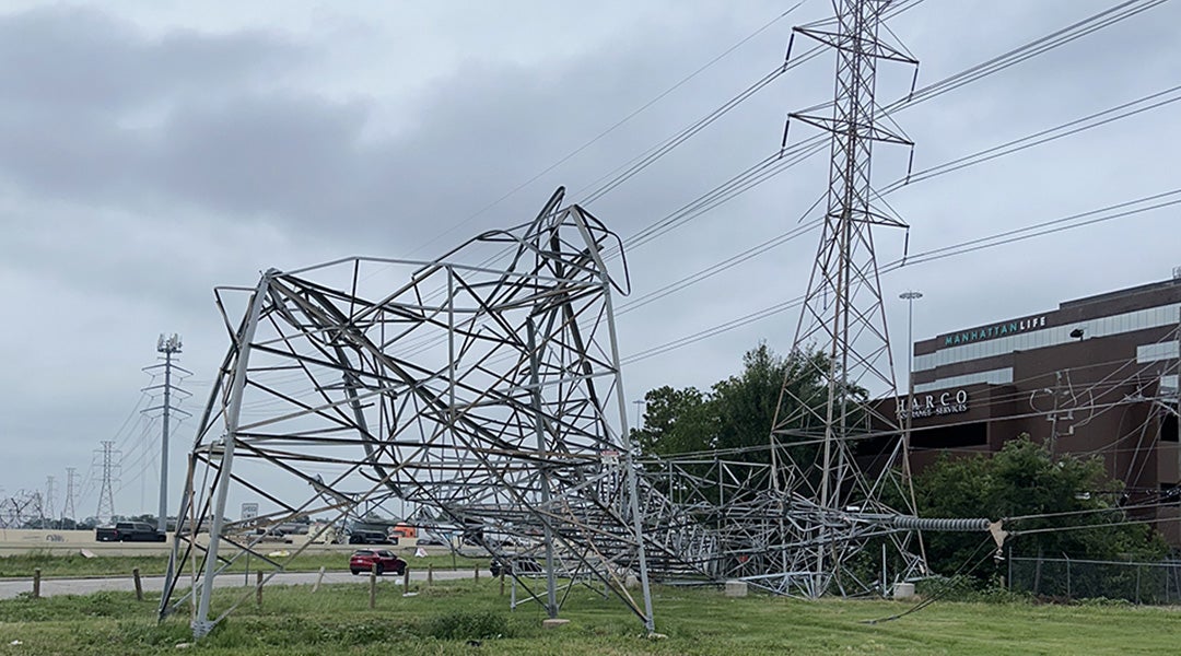 fallen power line