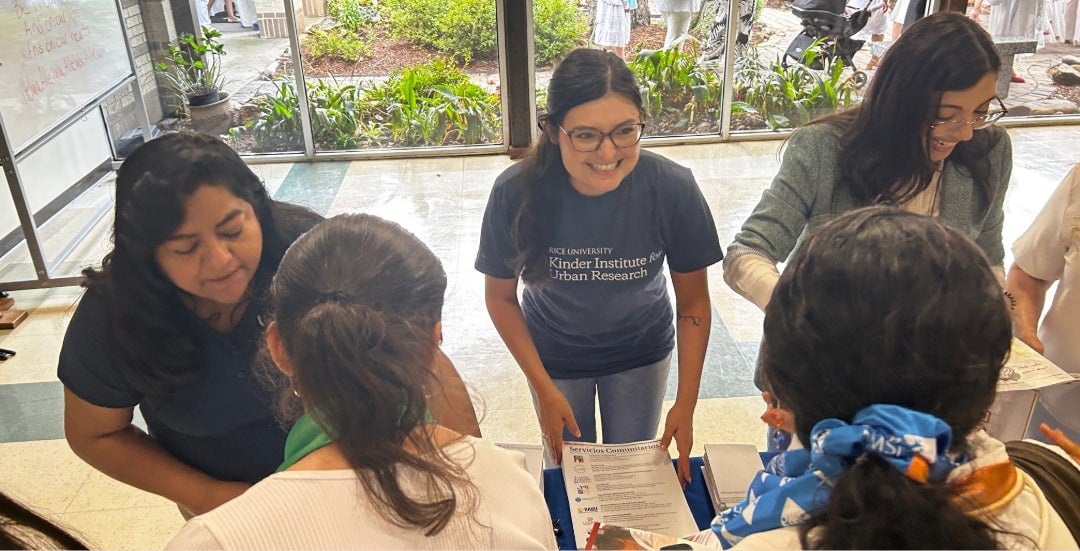 Kinder Institute for Urban Research staff collaborates with Houston nonprofits and mothers on maternal health research.