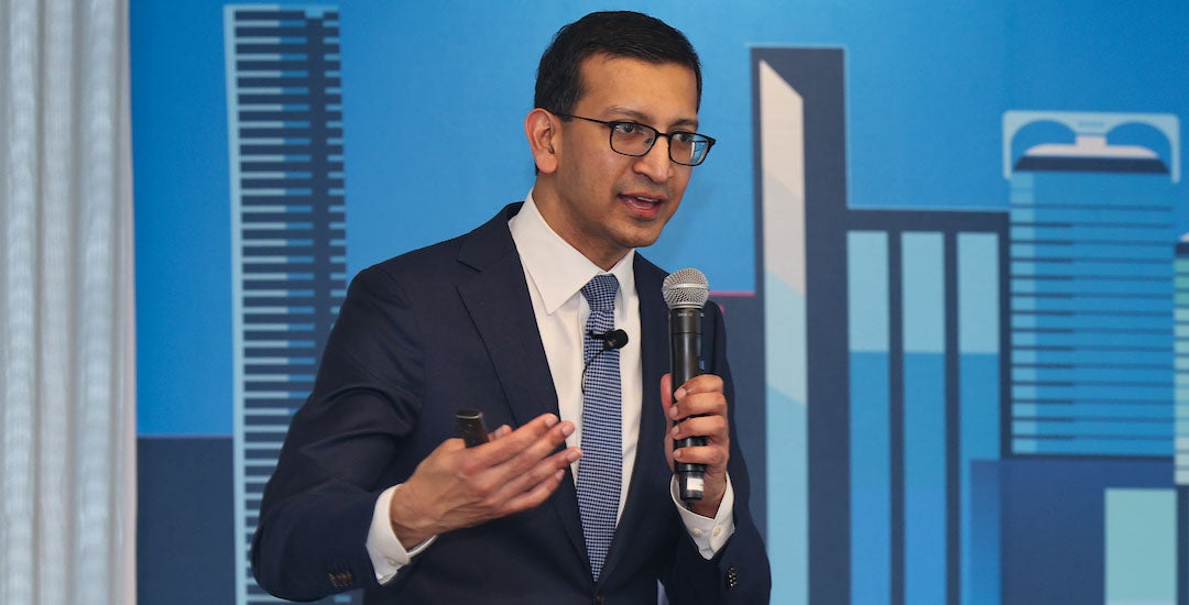 Harvard University economics professor Raj Chetty speaks at Houston Economic Mobility Summit