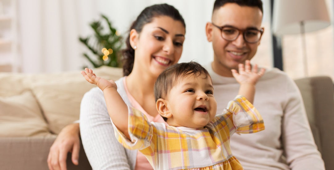 family with toddler