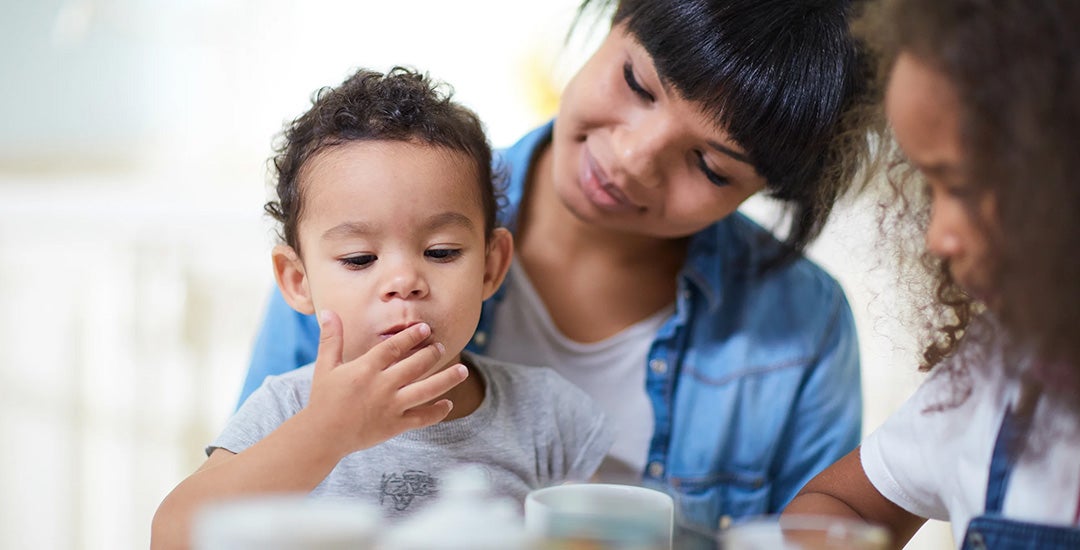 child eating