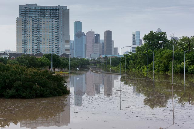 Image of flooding in Houston, Texas