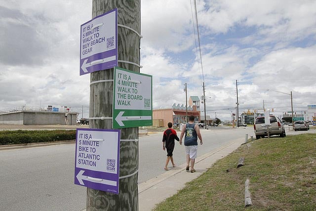 Walk your city signs in Atlantic beach