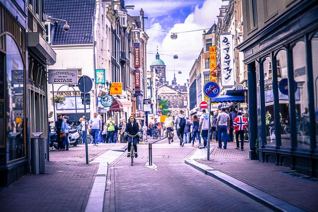 Downtown Amsterdam streets