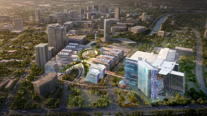 Renderings of the Texas Medical Center