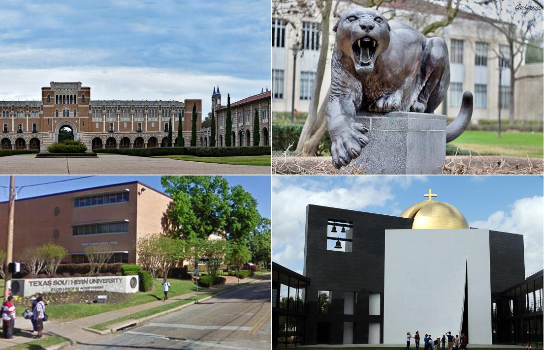Rice University, University of Houston (UH Downtown), Texas Southern University, St. Thomas University