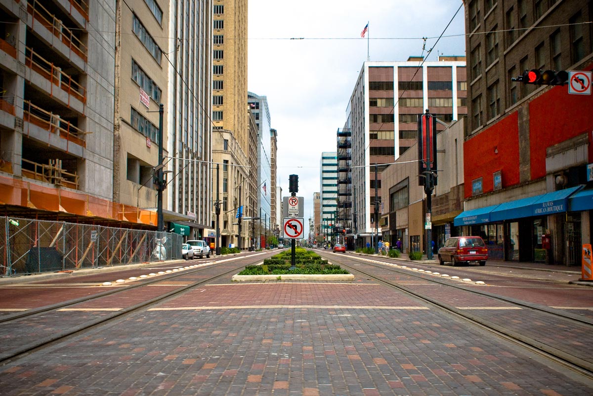Downtown Houston street