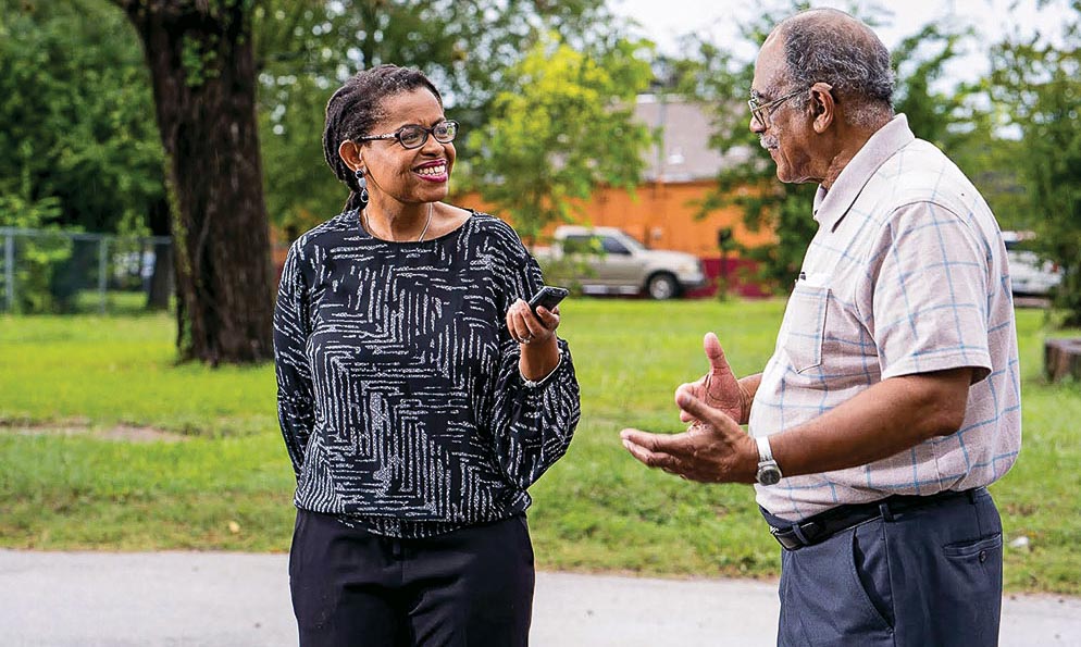 Absent much existing data, project founder Andrea Roberts relies on personal interviews to learn about the 557 known freedom colonies in Texas. Photo courtesy Texas Freedom Colonies Project.