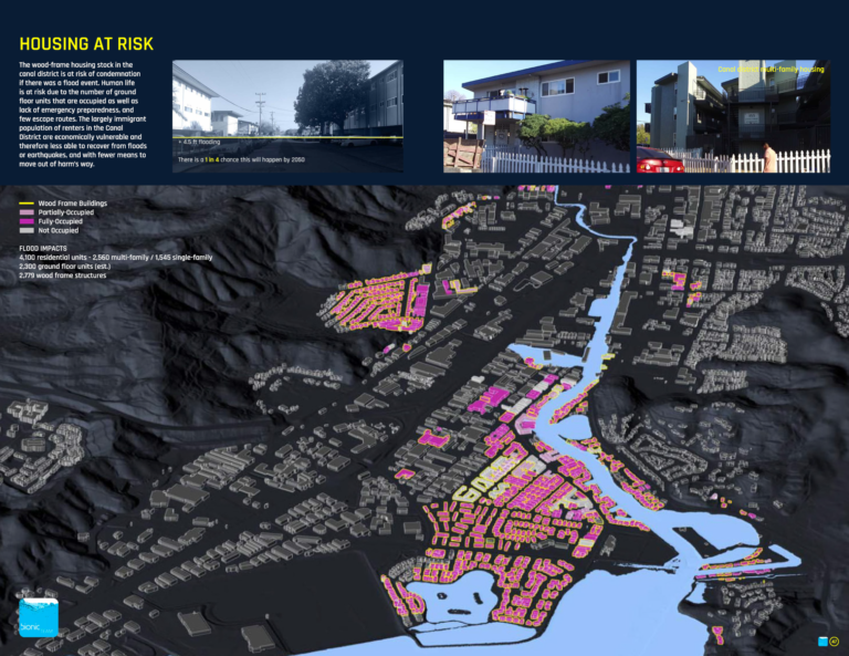 Housing at risk in San Rafael. Image courtesy of the Bionic Team.
