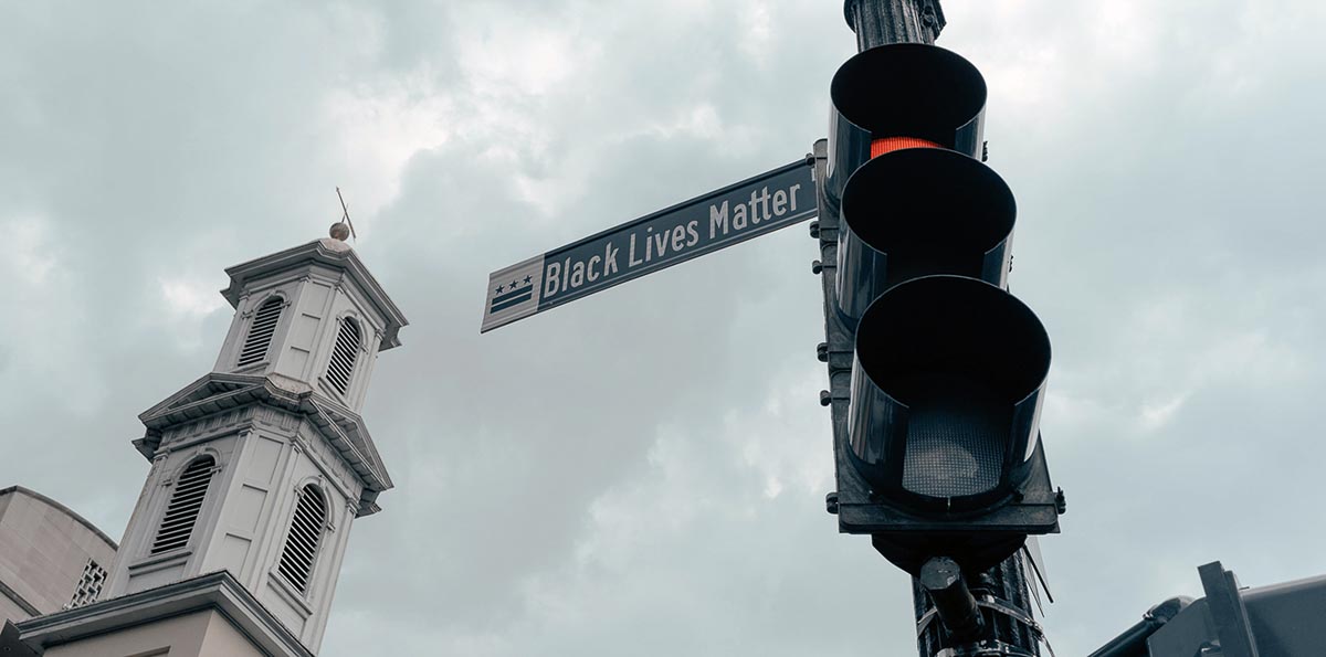 Black Lives Matter street sign 