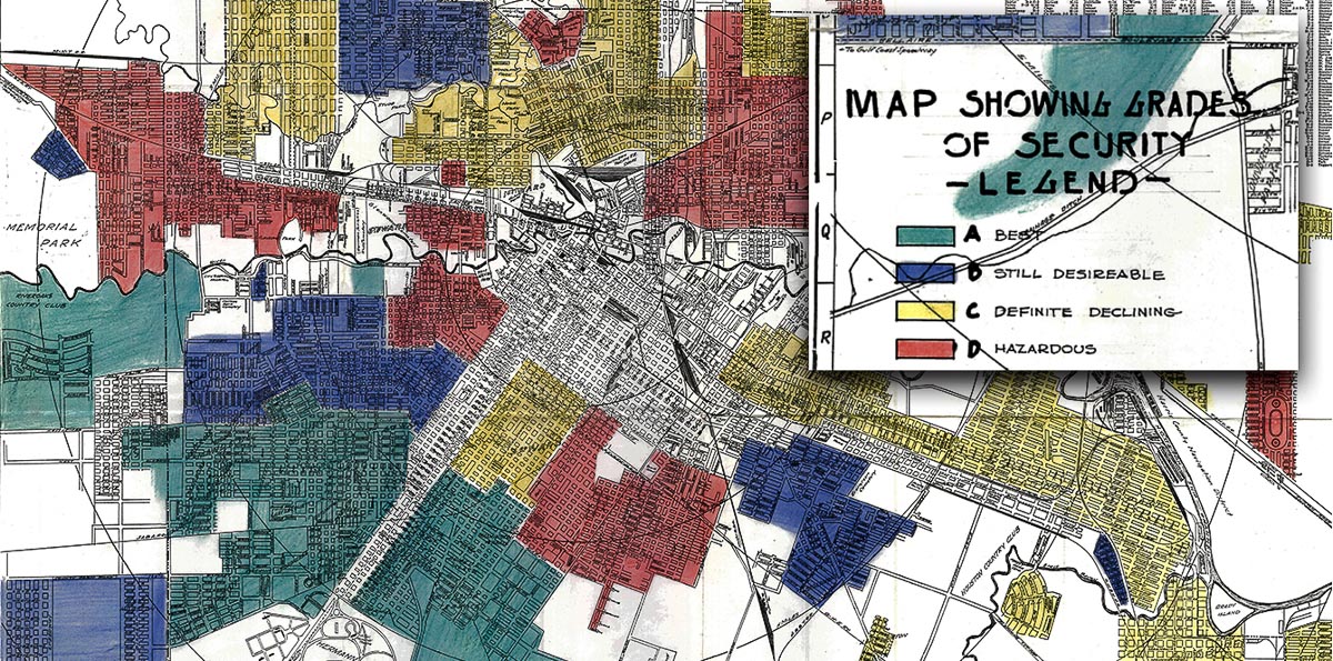 Houston map of redlining