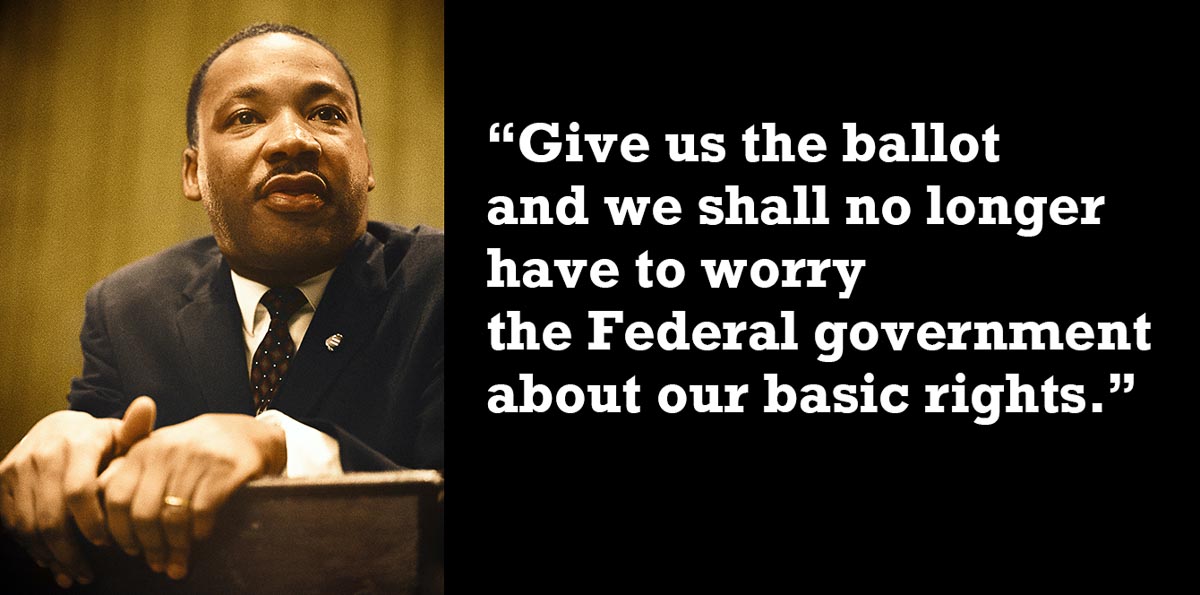 Quote from Dr. Martin Luther King Jr. on voting