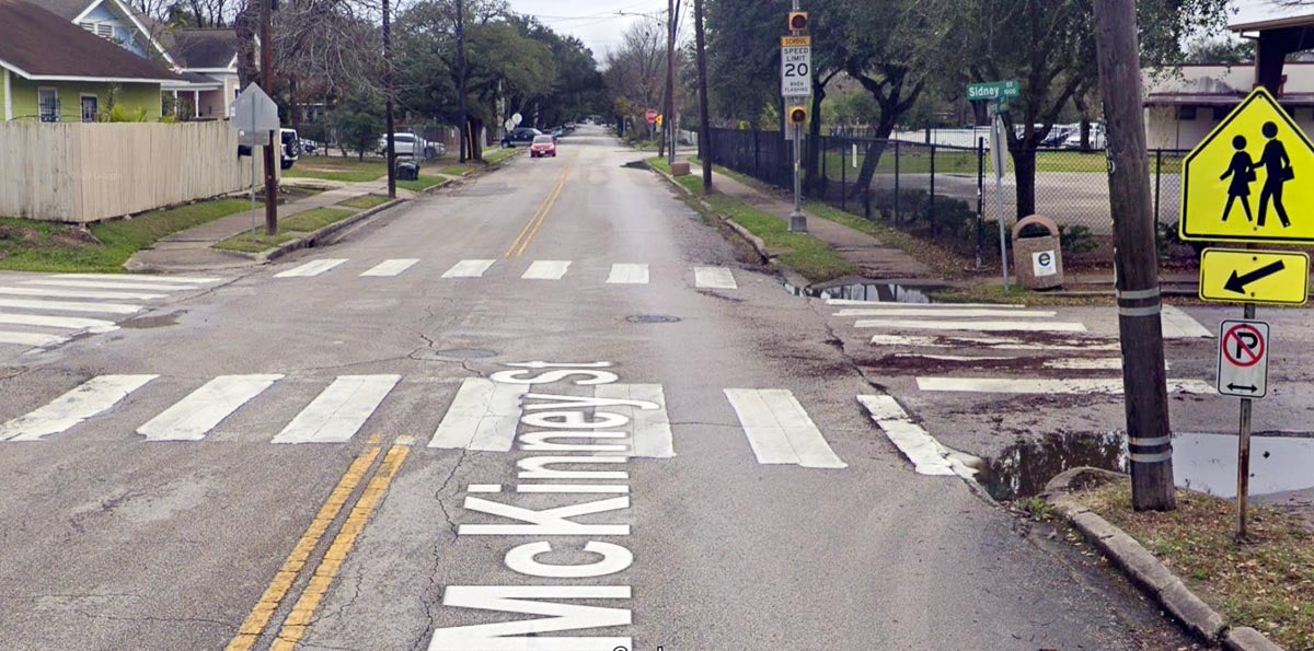 intersection at McKinney and Sidney in Greater Eastwood