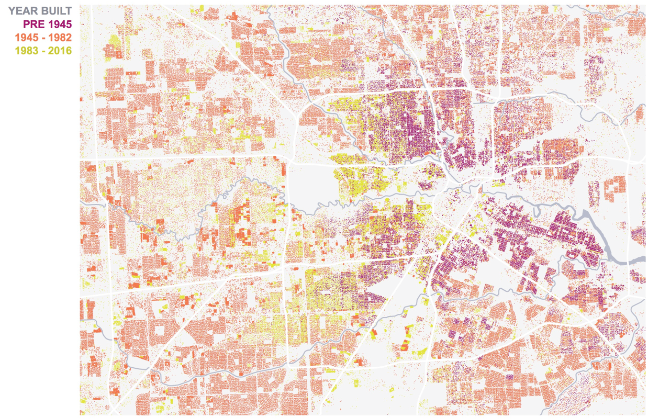 1983 to present, year built map