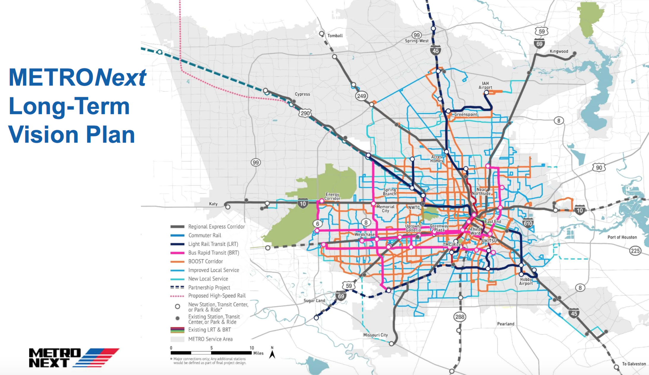 Metro long-term vision plan map