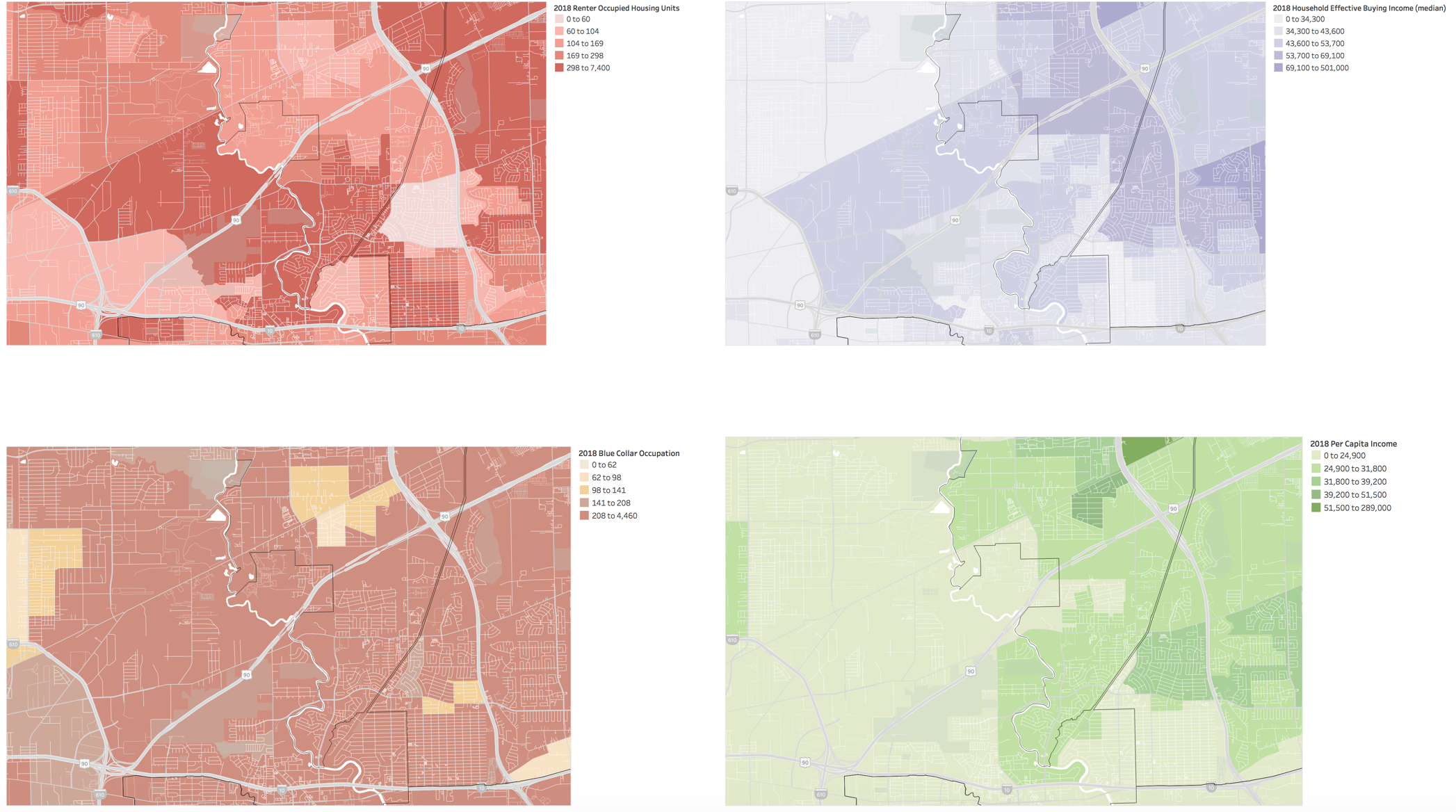 Detailed demographic data