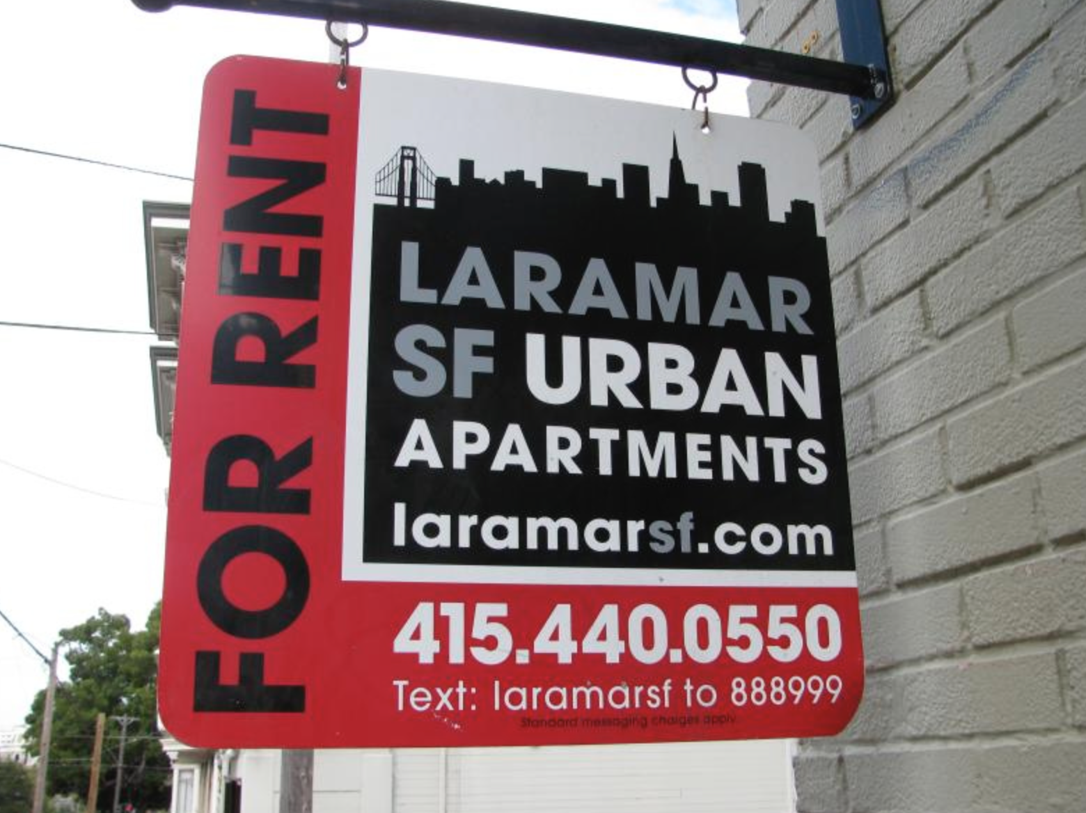For rent sign in San Francisco