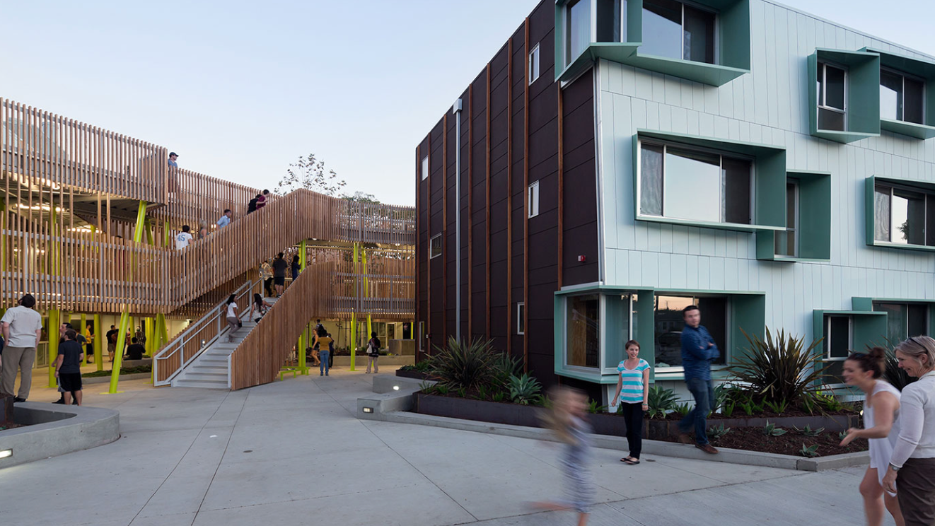 Exterior of Broadway Housing 