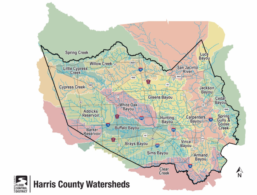 Bayous in Harris County