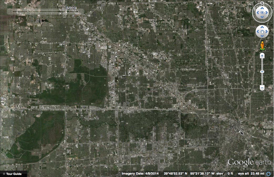 West Houston satellite imagery