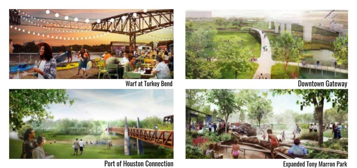 Buffalo Bayou East expansion plan drafts