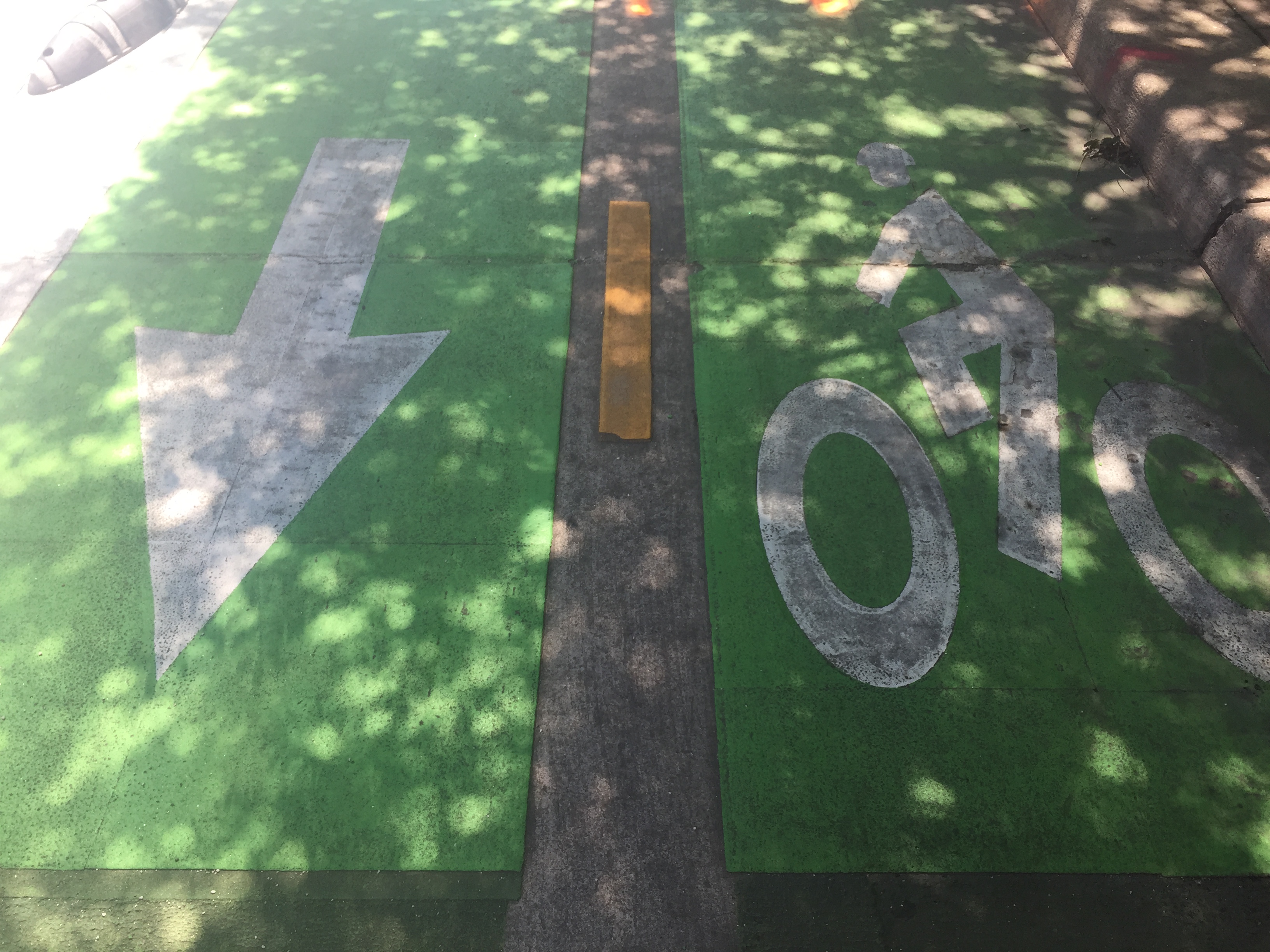 Lamar bike lane markings