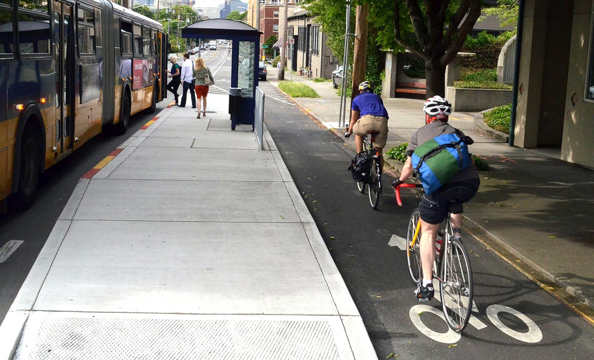 sidewalks, bike lanes improve safety