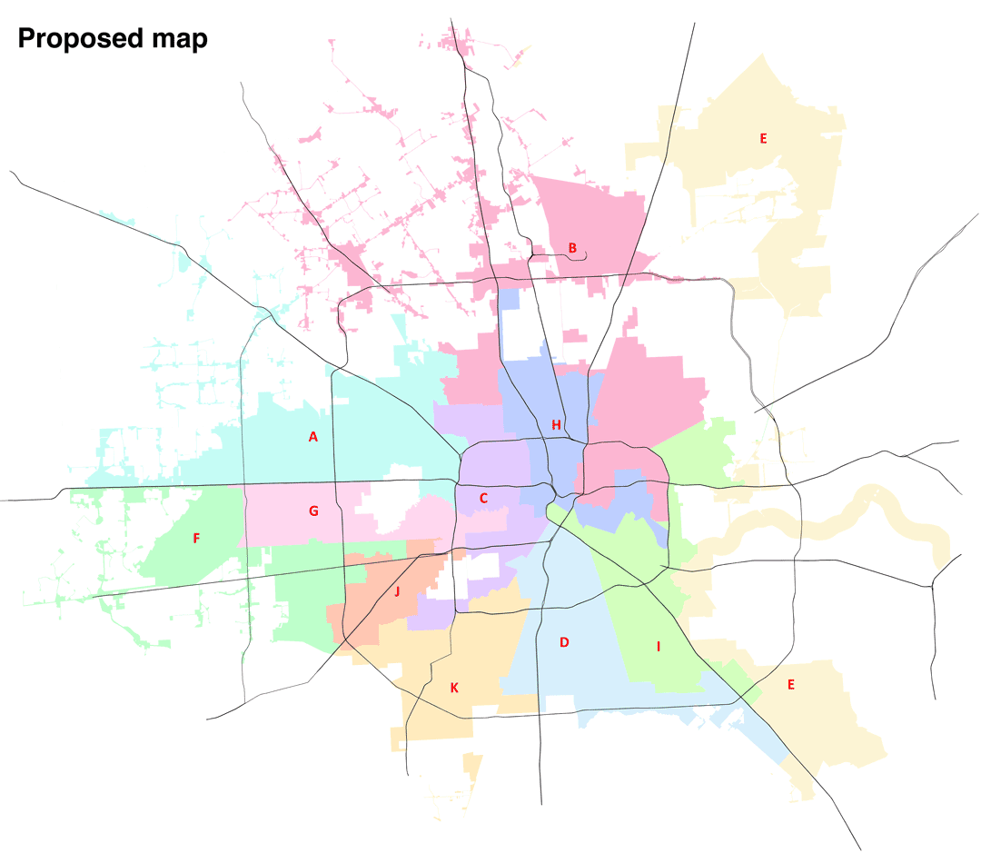 Houston City Council Districts