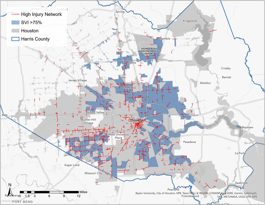 Houston High Injury Network Map