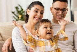 family with toddler