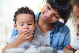 child eating