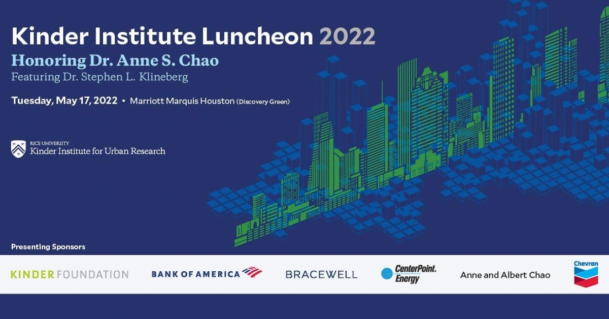 Kinder Institute Luncheon 2022 | Kinder Institute for Urban Research ...