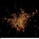 Houston as seen from the International Space Station