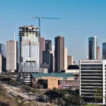 Houston skyline construction 2022
