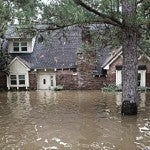 Houston home flooded by Hurricane Harvey