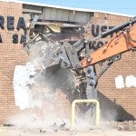 The last building of the Yellow Cab's former headquarters was demolished in October.