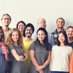 A diverse group of people