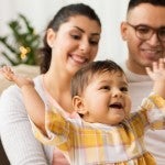 family with toddler
