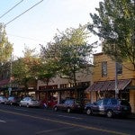 Street shops in Columbia City