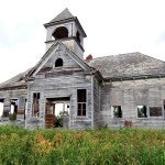 Abandoned, run-down school