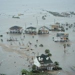 Galveston homes flooded