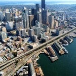 Downtown Seattle from above