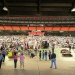 Evacuees in the Astrodome